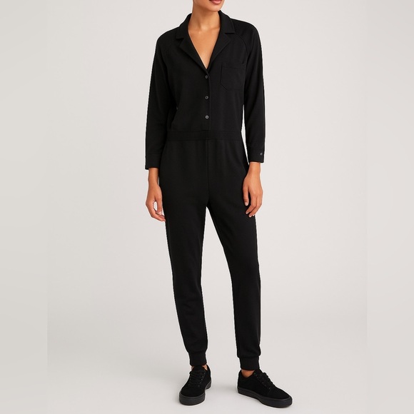 Alexander Wang Long Sleeve Button Front Jumpsuit - Black - Women's Size Large - Picture 10 of 10